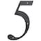 Hillman HILLMAN 6 in. Black Plastic Nail-On Number 5 1 pc, PK3 847379 - alternate 1